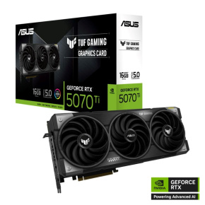 ASUS VGA NVIDIA GeForce RTX 5070 Ti TUF GAMING 16GB, 16GB GDDR7, 3xDP, 2xHDMI ASUS VGA NVIDIA GeForce RTX 5070 Ti TUF GAMING 16GB, 16GB GDDR7, 3xDP, 2xHDMI