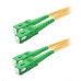 Duplexní patch kabel SM 9/125, OS2, SC(APC)-SC(APC), LS0H, 1m