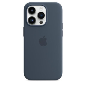 APPLE iPhone 14 Pro silikonové pouzdro s MagSafe - Storm Blue