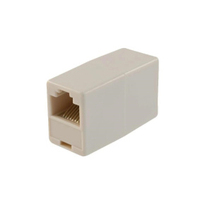 WG - Spojka kabelů typu RJ45 / white WG - Spojka kabelů typu RJ45 / white