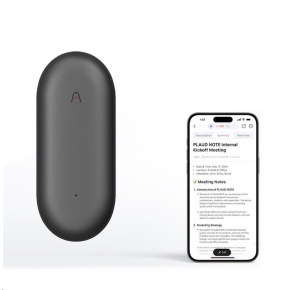 PLAUD Note Pin Grey - AI hlasový záznamník (2025)