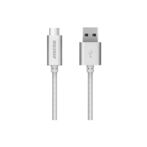 AVACOM TPC-100S kabel USB - USB Type-C, 100cm, stříbrná AVACOM TPC-100S kabel USB - USB Type-C, 100cm, stříbrná