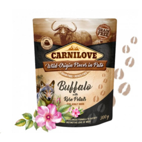 Kap.Carnilove Dog Paté Buffalo with Rose Petals 300g