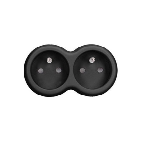 Solight rozbočka, 2x 10A, černá