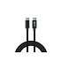WG - Datový kabel Type-C na Type-C, 20 cm, 3 A, černá