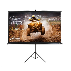 Projekční plátno AVELI stativ, 265x149cm (16:9) 120", černý tubus Projekční plátno AVELI stativ, 265x149cm (16:9) 120", černý tubus