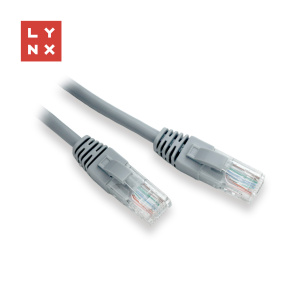LYNX UTP patch kabel Cat5e, PVC, CCA, 2m, šedý