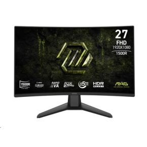 MSI LCD MAG 274CF X24, 27", 1920x1080, Rapid VA, 0,5 ms, VESA 100x100, Black