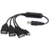 PremiumCord USB2.0 HUB 4-portový Black cable