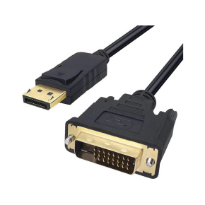 WG Video kabel propojovací DisplayPort (male) to DVI-I Dual Link (male) / 1,8m / black WG Video kabel propojovací DisplayPort (male) to DVI-I Dual Link (male) / 1,8m / black