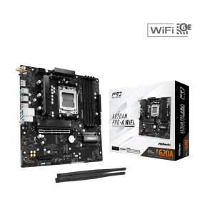 ASRock MB Sc AM5 A620AM PRO-A WIFI, AMD A620A, 4xDDR5, 1xHDMI, WIFI ASRock MB Sc AM5 A620AM PRO-A WIFI, AMD A620A, 4xDDR5, 1xHDMI, WIFI