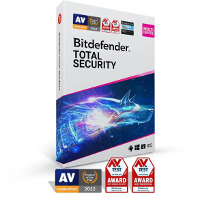 Bitdefender Total Security - 10 zařízení na 3 roky - elektronická licence do emailu