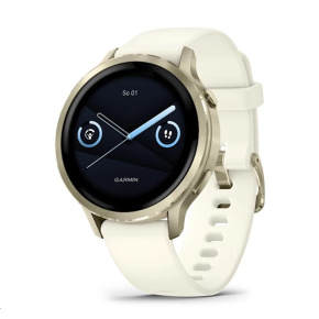 Garmin Venu® 4 - 41 mm Lunar Gold / Bone silikonový řemínek Garmin Venu® 4 - 41 mm Lunar Gold / Bone silikonový řemínek
