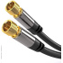 PREMIUMCORD kabel, satelitní anténní F male - F male (135 dB) 4x stíněný 3m