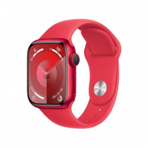 APPLE Watch Series 9 GPS 45mm RED Aluminium Case with RED Sport Band - M/L