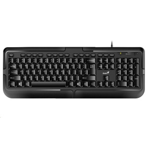 GENIUS klávesnice KB-118, drátová, PS/2, CZ+SK layout, černá