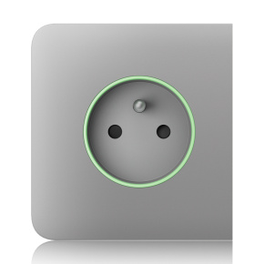 Ajax  SideCover (smart) - Boční kryt zásuvky, horizontální, mlhová