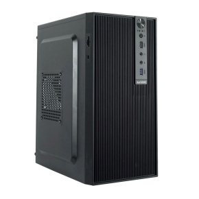 1stCOOL skříň STEP 6, micro tower, AU, USB 3.0, USB-C, CR, bez zdroje, černá