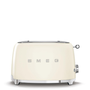Smeg TSF01CREU toustovač / topinkovač, 2 toasty, 6 úrovní opékání, zásuvka na drobky, styl. 50. let, krémový Smeg TSF01CREU toustovač / topinkovač, 2 toasty, 6 úrovní opékání, zásuvka na drobky, styl. 50. let, krémový