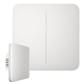 Ajax SoloButton (2-gang) - Samostatné dvou tlačítko pro LightSwitch, bílá Ajax SoloButton (2-gang) - Samostatné dvou tlačítko pro LightSwitch, bílá