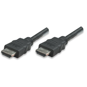 MANHATTAN kabel HDMI s Ethernetem, HEC, ARC, 3D, 4K, stíněný, 3m, Black