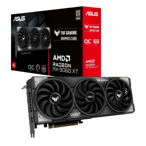 ASUS VGA AMD Radeon RX 9060 XT TUF GAMING OC 16GB, RX 9060 XT, 16GB GDDR6, 2xDP, 1xHDMI