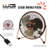 WG - Ventilátor USB mini fan 6inch, bronzový
