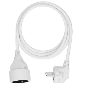 Solight prodlužovací přívod - spojka, 1 zásuvka, 1,5m, 3 x 1mm2, bílá Solight prodlužovací přívod - spojka, 1 zásuvka, 1,5m, 3 x 1mm2, bílá