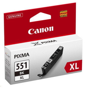 BAZAR - Canon CARTRIDGE CLI-551BK XL černá pro Pixma iP, Pixma iX, Pixma MG a Pixma MX 6850, 725x, 925, 8750 (1130 str.) BAZAR - Canon CARTRIDGE CLI-551BK XL černá pro Pixma iP, Pixma iX, Pixma MG a Pixma MX 6850, 725x, 925, 8750 (1130 str.)