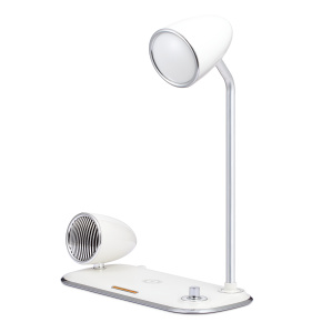 WG - Led lampička s bezdrátovým nabíjením a bluetooth speakerem WG Retro Kathie, bílá WG - Led lampička s bezdrátovým nabíjením a bluetooth speakerem WG Retro Kathie, bílá