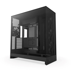 NZXT skříň H9 Flow dvoukomorová ATX / 4x140mm fan / až 10xfan / perforovaný top / proskl. bočnice, front / černá NZXT skříň H9 Flow dvoukomorová ATX / 4x140mm fan / až 10xfan / perforovaný top / proskl. bočnice, front / černá