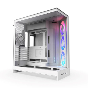 NZXT skříň H9 Flow ARGB dvoukomorová ATX / 3xRGB 140 mm / 1x 120mm fan / prosklená / bílá NZXT skříň H9 Flow ARGB dvoukomorová ATX / 3xRGB 140 mm / 1x 120mm fan / prosklená / bílá