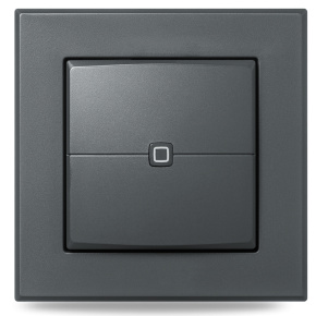 Homematic IP  Nástěnný dálkový ovladač - 2 tlačítka, antracit - HmIP-WRC2-A