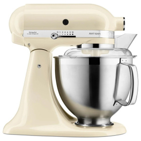 KitchenAid Artisan 5KSM185PSEAC Kuchyňský robot - 10 rychlostí, planetární systém, celokovová konstrukce, mandlová KitchenAid Artisan 5KSM185PSEAC Kuchyňský robot - 10 rychlostí, planetární systém, celokovová konstrukce, mandlová