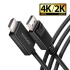 AXAGON RVD-HI20C2, DisplayPort -> HDMI 2.0b redukce / kabel 1.8m, 4K/60Hz