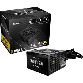 ASROCK zdroj CL-650G,650W, 80Plus Gold, 120 mm, ATX 3.1 ASROCK zdroj CL-650G,650W, 80Plus Gold, 120 mm, ATX 3.1