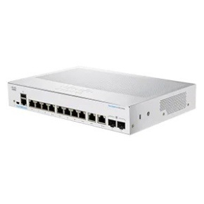 Cisco switch CBS350-8T-E-2G-UK, 8xGbE RJ45, 2xGbE RJ45/SFP, fanless - REFRESH