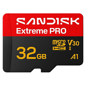 SanDisk micro SDHC Extreme PRO 32GB UHS-I U3 (100R/90W) + adaptér SanDisk micro SDHC Extreme PRO 32GB UHS-I U3 (100R/90W) + adaptér