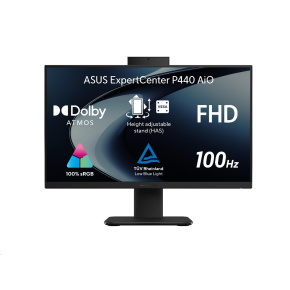 ASUS PC AiO ExpertCenter P44 (P440VAK-BPC039XA), i5-13420H, 23.8" FHD, 16GB, 512GB, UHD, W11 Pro Edu, Black
