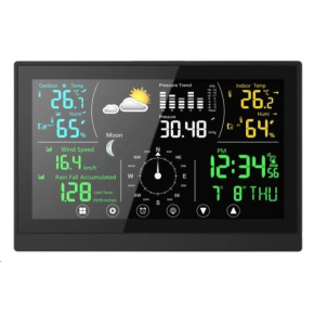 WG - Meteostanice WG1 s dotykovým displejem a příslušenstvím, anemometr, srážkoměr WG - Meteostanice WG1 s dotykovým displejem a příslušenstvím, anemometr, srážkoměr