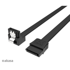 AKASA kabel SATA3, pravoúhlý, 100 cm
