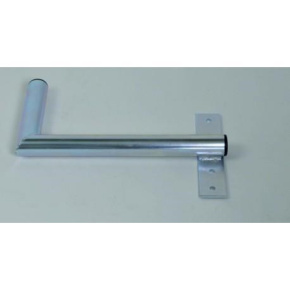 Držák antény na zeď u okna s pásem, pravé uchycení, galvanický zinek, délka 40cm Držák antény na zeď u okna s pásem, pravé uchycení, galvanický zinek, délka 40cm