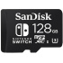 SanDisk MIcroSDXC karta 128GB for Nintendo Switch (R:100/W:90 MB/s, UHS-I, V30, U3, C10, A1) licensed Product