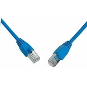 Solarix Patch kabel CAT6 SFTP PVC 0,5m modrý snag-proof C6-315BU-0,5MB