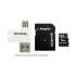 GOODRAM microSDHC karta 16GB M1A4 All-in-one (R:100/W:10 MB/s), UHS-I Class 10, U1 + Adapter + OTG card reader/čtečka