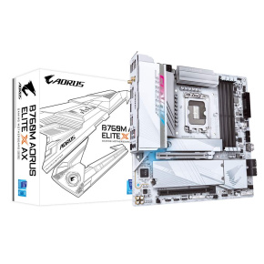 GIGABYTE MB Sc LGA1700 B760M A ELITE X AX, Intel B760, 4xDDR5, 1xDP, 2xHDMI, WI-FI, mATX