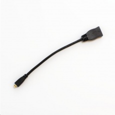 Raspberry Pi redukce HDMI na microHDMI, 20cm, černá