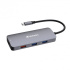 VERBATIM Hub USB-C Pro Multiport 9 Port, 3x USB 3.2, 2x USB-C, HDMI, RJ45, microSD/SD, šedá