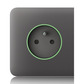 Ajax  SideCover (smart) - Boční kryt zásuvky, horizontální, šedá