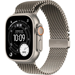 Apple Watch Ultra 3 GPS + Cellular 49mm Natural Titanium Case with Natural Titanium Milanese Loop - Large Apple Watch Ultra 3 GPS + Cellular 49mm Natural Titanium Case with Natural Titanium Milanese Loop - Large